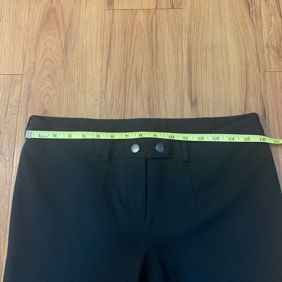 INC Black Straight Leg Pants w/ Snap Ankle Detail - Picture 7 of 9